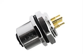 M12 moteriškas gale tvirtinamas A-Kodas 4PIN M16*1.5
